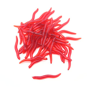 Red Artificial Earthworm