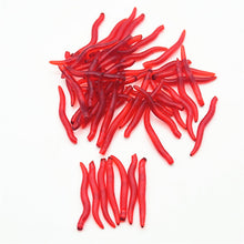 Load image into Gallery viewer, Red Artificial Earthworm