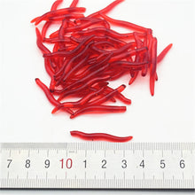 Load image into Gallery viewer, Red Artificial Earthworm