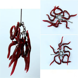 Red Artificial Earthworm