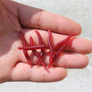 Red Artificial Earthworm