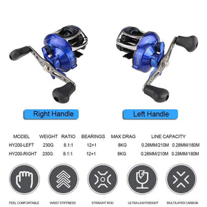 Dual Brake System Bait Casting Reel