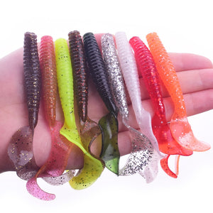 Curly Tail Worm Fishing Lure